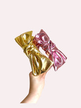Load image into Gallery viewer, Metallic Square Bow Knot Headband