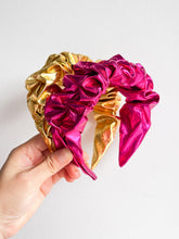 Load image into Gallery viewer, Festival | Metallic Foil Fabric | Ruffled Headband