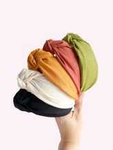 Load image into Gallery viewer, Plain Cotton | Mix n Match | Top Knot Headband