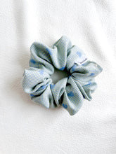 Load image into Gallery viewer, Mini Gingham & Hearts | Blue | Scrunchies