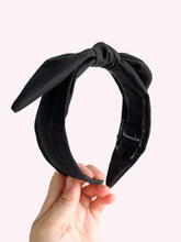 Load image into Gallery viewer, Classic Black | Bow Knot Headband