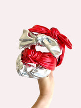 Load image into Gallery viewer, Metallic Silver and Red | Headband
