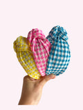 Gingham Seersucker | Top Knot Headbands