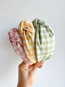 Organic Cotton | Gingham | Too Knot Headband