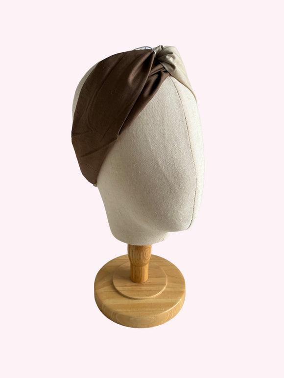 Lion & Brown Two Tone | Twisted Turban