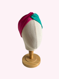 Jade & Pink Two Tone | Twisted Turban