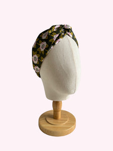 Olive Floral printed | Twisted Turban