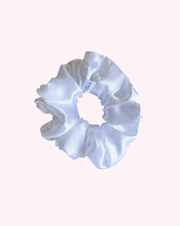 Satin | White | Scrunchies