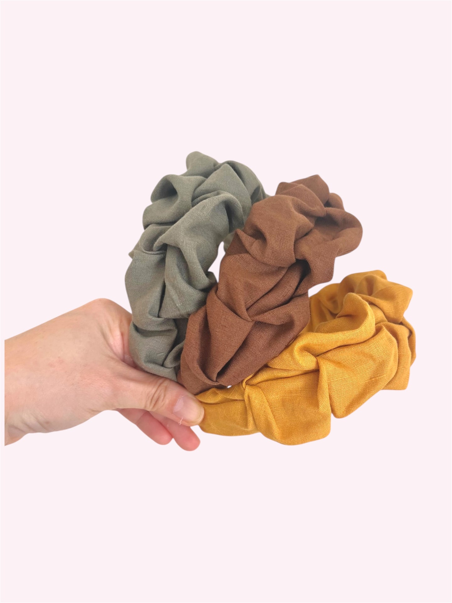 Linen Ruffled Headband