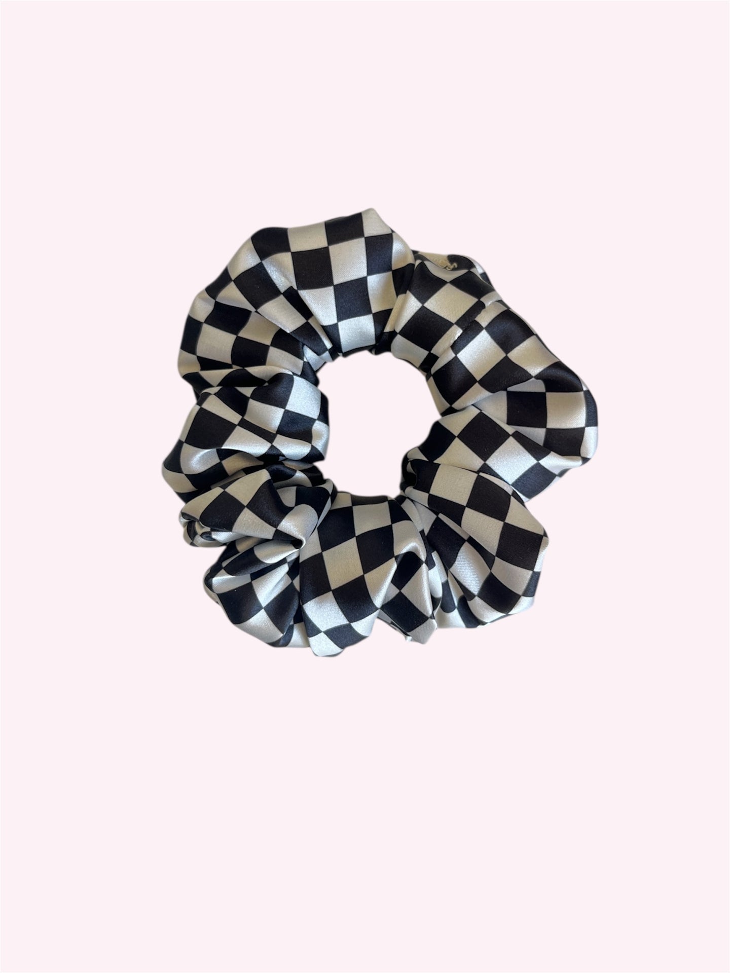 Satin | Black & White | Checkers | Scrunchies