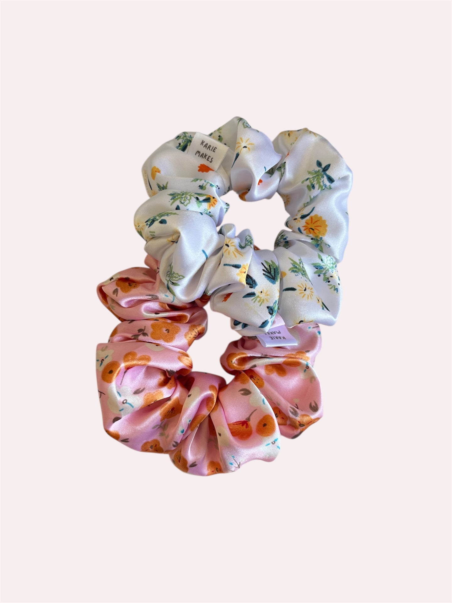 Satin | Floral | Scrunchies