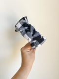 Black & White Gingham  | Top Knot Headband