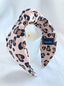 Leopard Print | Brown | Top Knot Headband