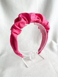 Hot Pink Cotton | Ruffled Headband