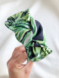 Greenhouse Print | Black | Top Knot Headband