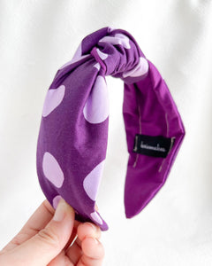 Bubbly | Purple | Top Knot Headband