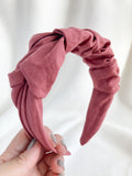 Cotton Linen | Ruffled Headband
