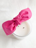 Plain Cotton | Hot Pink | Bow Knot Headband